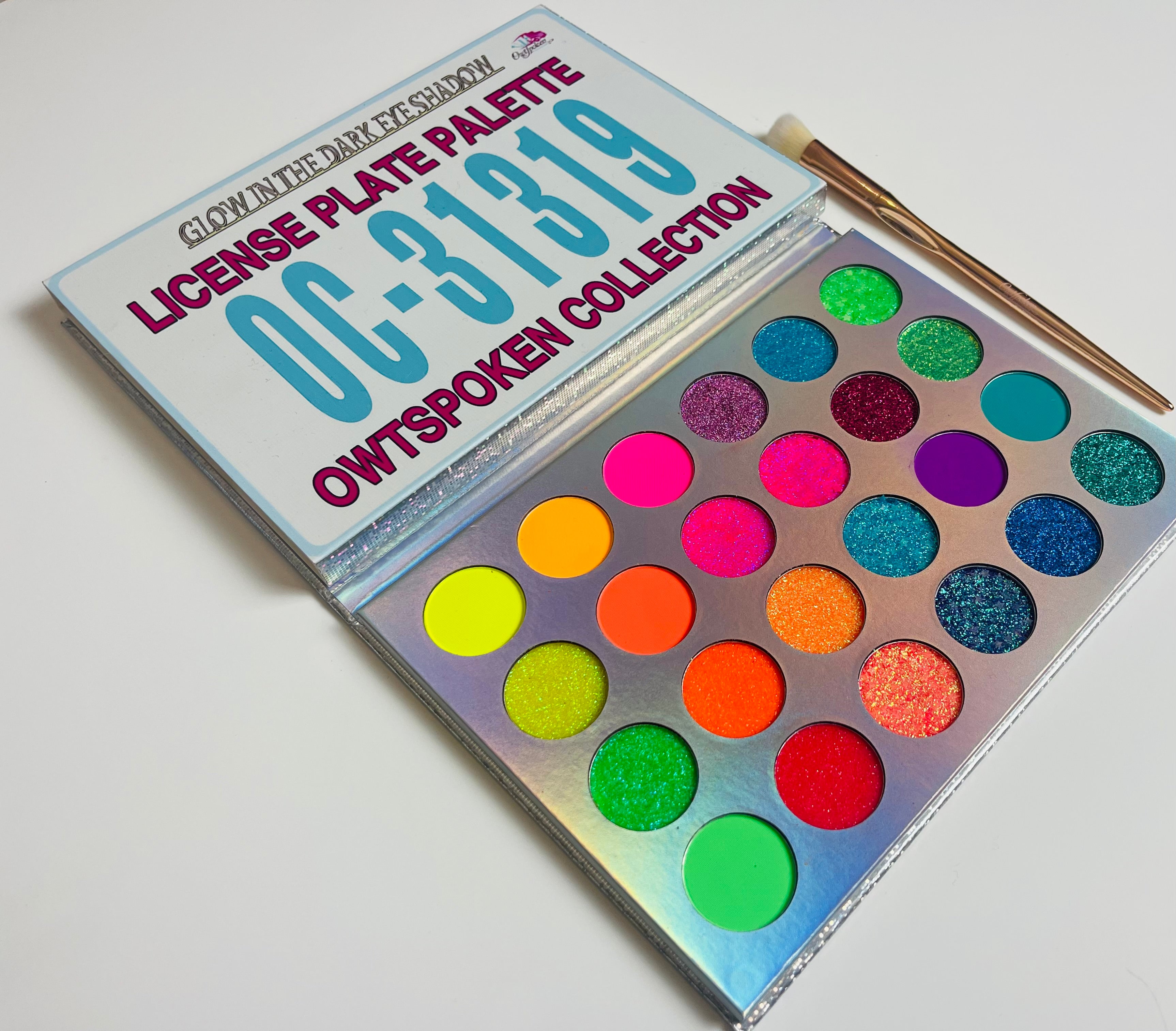 Owtspoken Big Rig Glow in The Dark License Plate Palette