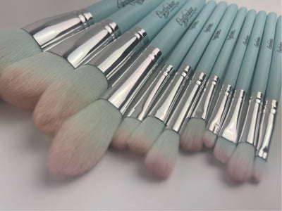 Owtspoken Blue Tool Set Cosmetic Brushes